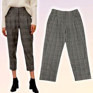 WILFRED Aritzia Chambery Wool Blend Cropped Plaid Dress Pant Sz 0